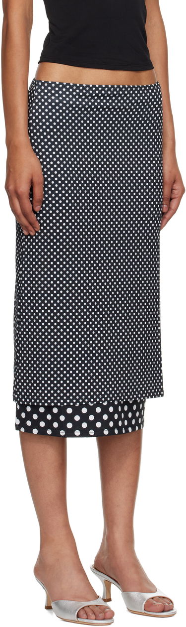 Sukňa Miaou Miaou Maria Polka Dot Maxi Skirt Čierna | 4064VISBWP, 1