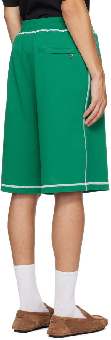 Šortky Dolce & Gabbana Embroidered-Logo Shorts Zelené | GP08BZG7NON, 2