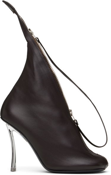 Doplnky Acne Studios Acne Studios Leather Zip Heels Hnedá | AD0784-, 0