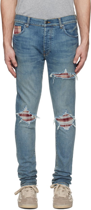 Džínsy AMIRI Quad Plaid MX1 Jeans Modrá | AMDNSY1104, 0