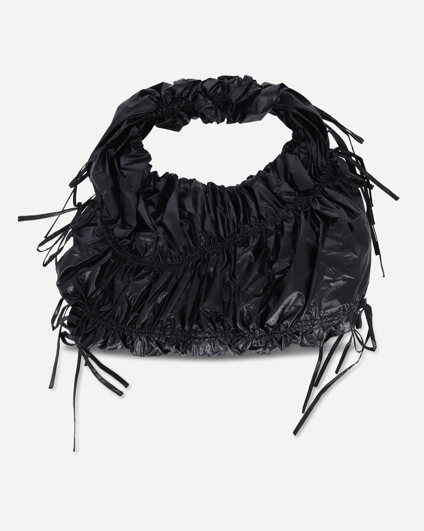 Taška cez rameno OpéraSPORT Clariesse Ruched Drawstring Shoulder Bag Čierna | W6AW24  4