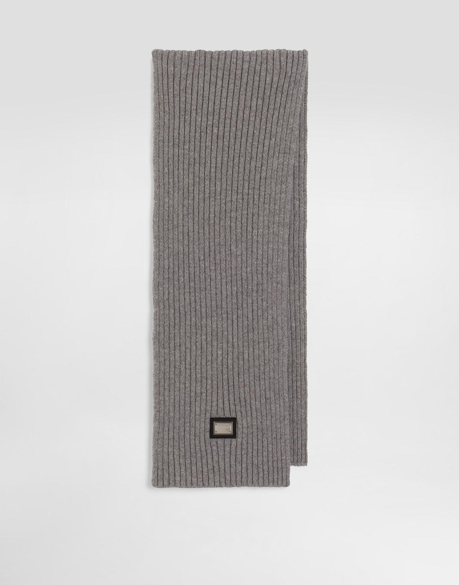 Šál Dolce & Gabbana Dolce & Gabbana Ribbed Knit Scarf Šedá | LBKAH3JGMBJS8291, 0