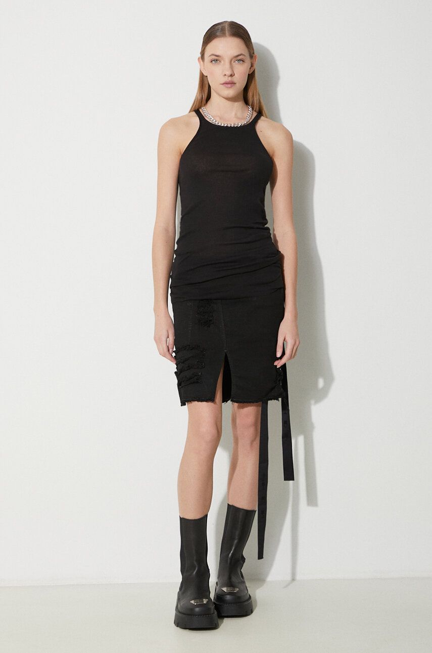 Tielko Rick Owens Racer Back Tank Top Čierna | DS01D1119.BH.09, 1