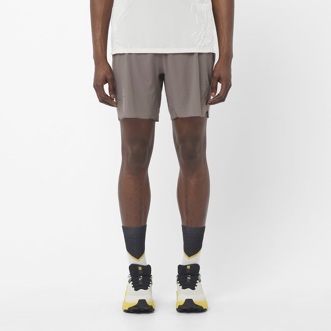 Šortky Salomon Sense Aero Running Shorts 7-inch Inseam Šedá | LC2614500