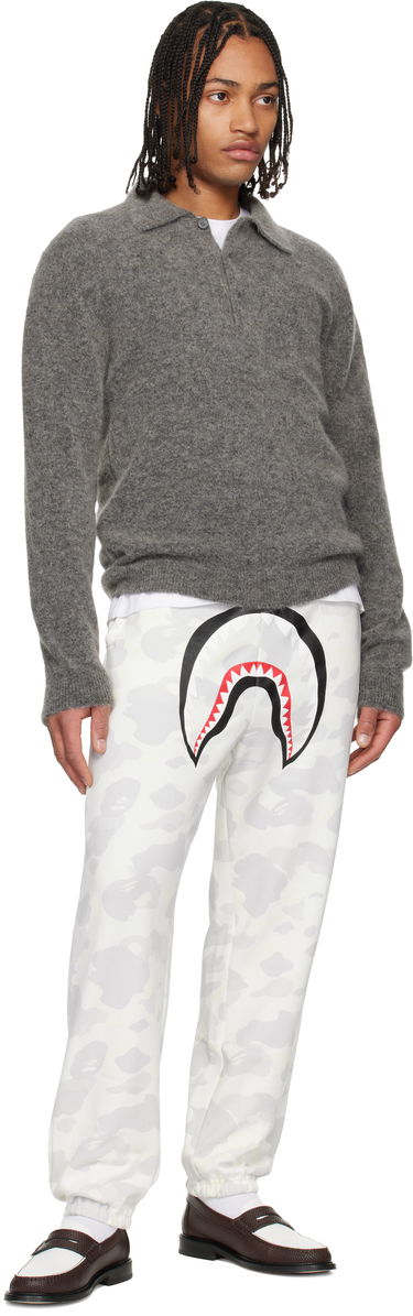 Tepláky BAPE City Camo Shark Relaxed Fit Sweatpants Biela | 001PTL801312M, 3