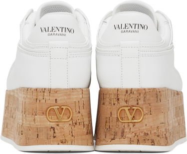 Tenisky a topánky Valentino Valentino Garavani Freedots XL Calfskin & Cork Biela | 6W2S0IG5NGG, 1
