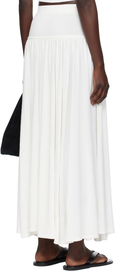 Sukňa Loulou de Saison Loulou de Saison Romy Maxi Skirt Biela | ROMY, 2