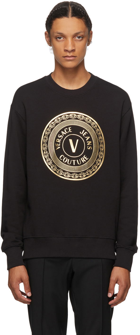 Mikina Versace Versace Jeans Couture Logo Sweatshirt Čierna | EB7GZA7TX E30318, 0