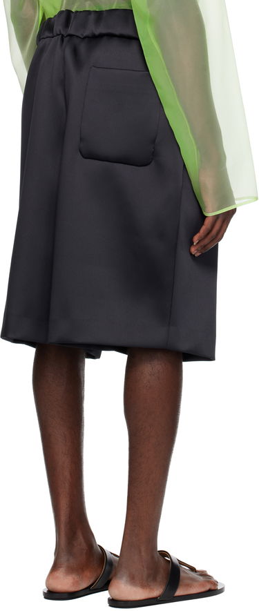 Šortky Dries Van Noten Dries Van Noten Pleated Satin Shorts Čierna | 251-020953-1061, 2