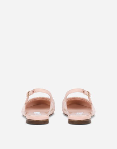 Tenisky a topánky Dolce & Gabbana Lace Slingback Flats Béžová | D11145AJ65280403, 2