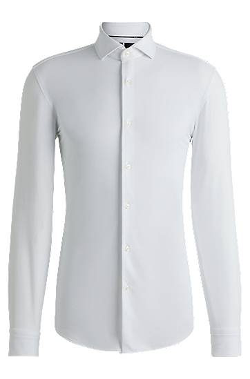 Košeľa BOSS Slim Fit Performance-Stretch Jersey Shirt Biela | 50533393, 0