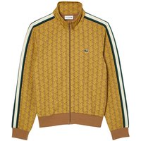 Mikina Lacoste Paris Jacquard Monogram Zipped Sweatshirt Oranžová | SH1368-00-QIB, 0