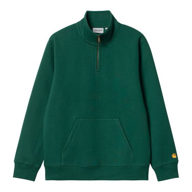 Mikina Carhartt WIP Chase Neck Zip Hoodie Zelené | I033665_1YW_XX, 1