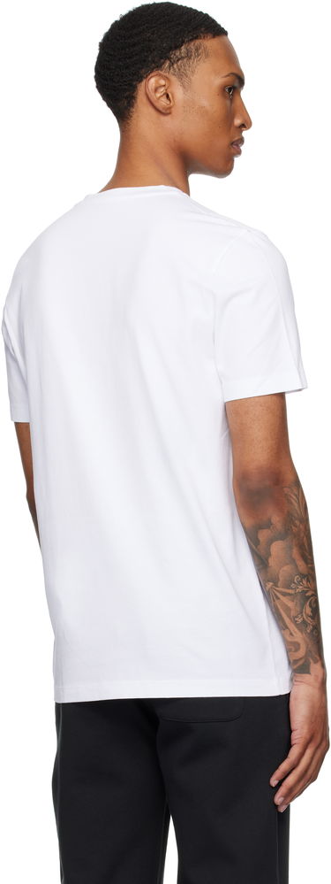 Tričko Moncler Moncler Flocked Logo Cotton T-Shirt Biela | K20918C000368390T, 2
