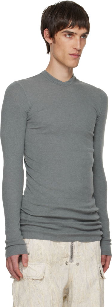 Mikina Rick Owens Concordians Rib LS Hoodie Zelené | RU02E1260 RJR, 4