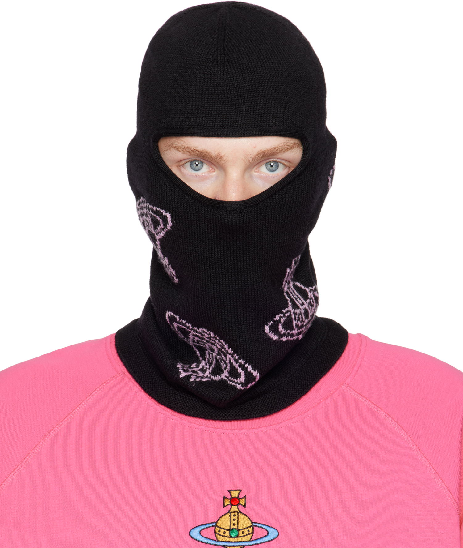 Kulicha Vivienne Westwood All Over Orbs Balaclava Čierna | 8102001M-K004C-, 0