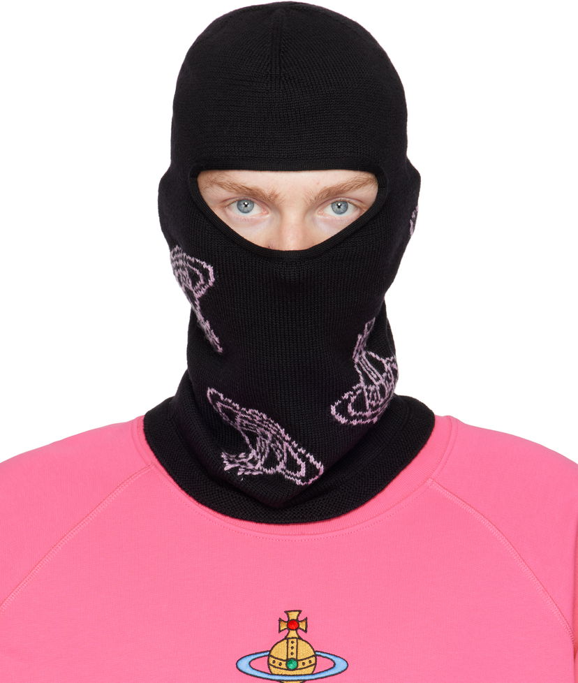 Kulicha Vivienne Westwood All Over Orbs Balaclava Čierna | 8102001M-K004C-