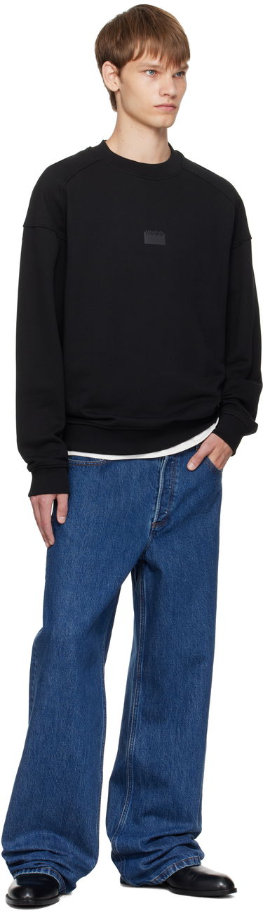 Mikina BOSS HUGO Bonded Logo Sweatshirt Čierna | 50546672, 3