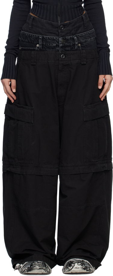 Cargo nohavice Balenciaga Balenciaga Triple Layered Cargo Pants Čierna | 808910 TQP13, 0