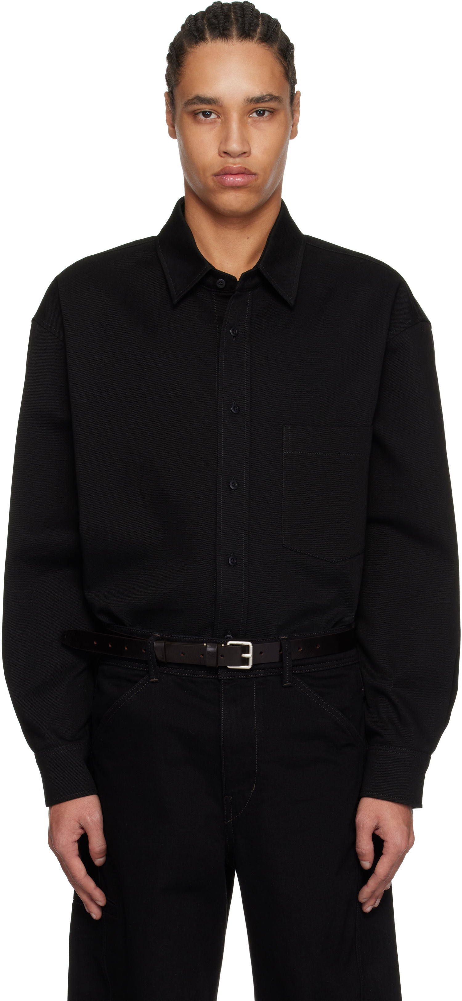 Košeľa LEMAIRE LEMAIRE Oversized Button-Down Shirt Čierna | OV1019 LF1365, 0