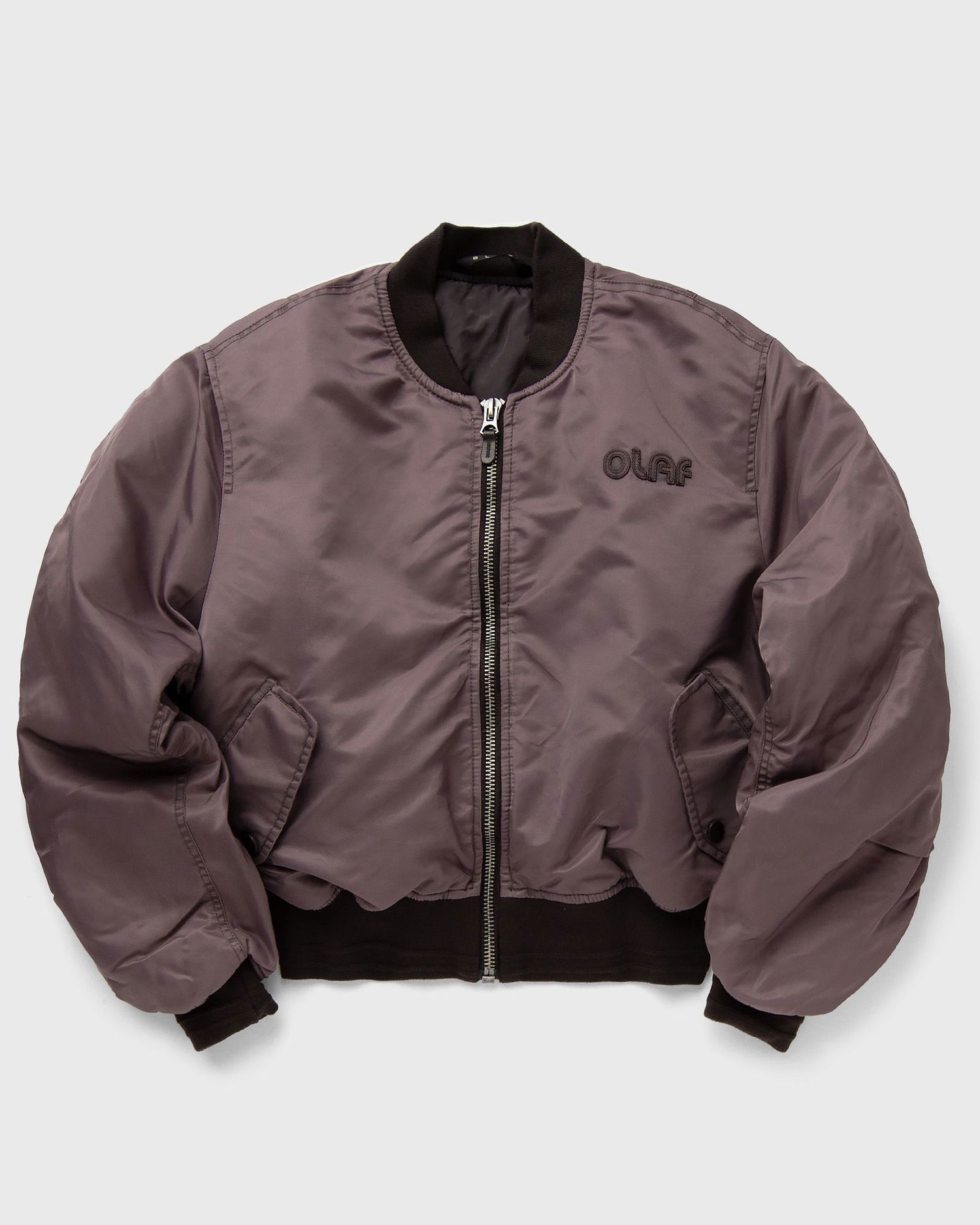 Bomber bunda ØLÅF Olaf Retro Logo Bomber Jacket, Size L Fialová | W200504-DK-BROWN, 0