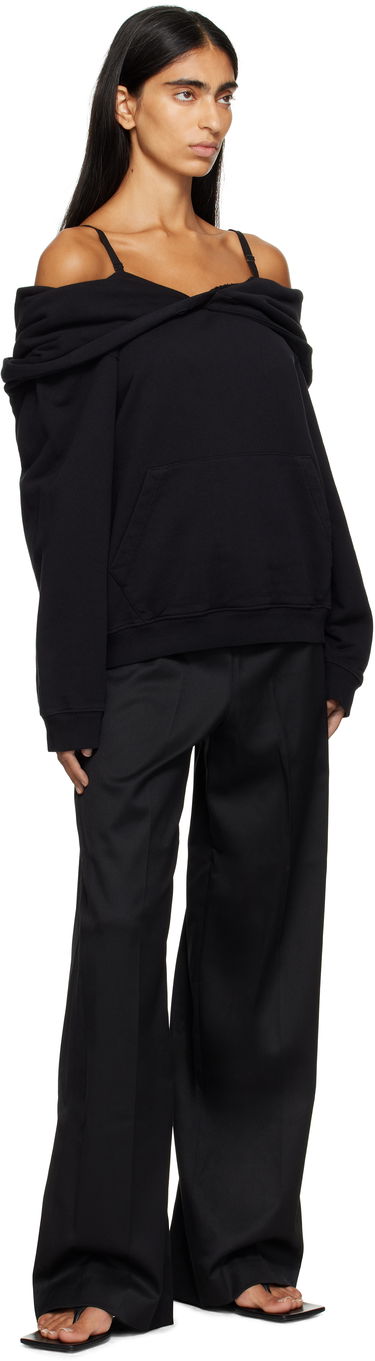 Mikina Maison Margiela MM6 Maison Margiela Off-The-Shoulder Hoodie Čierna | S52GU0244 M25014, 3