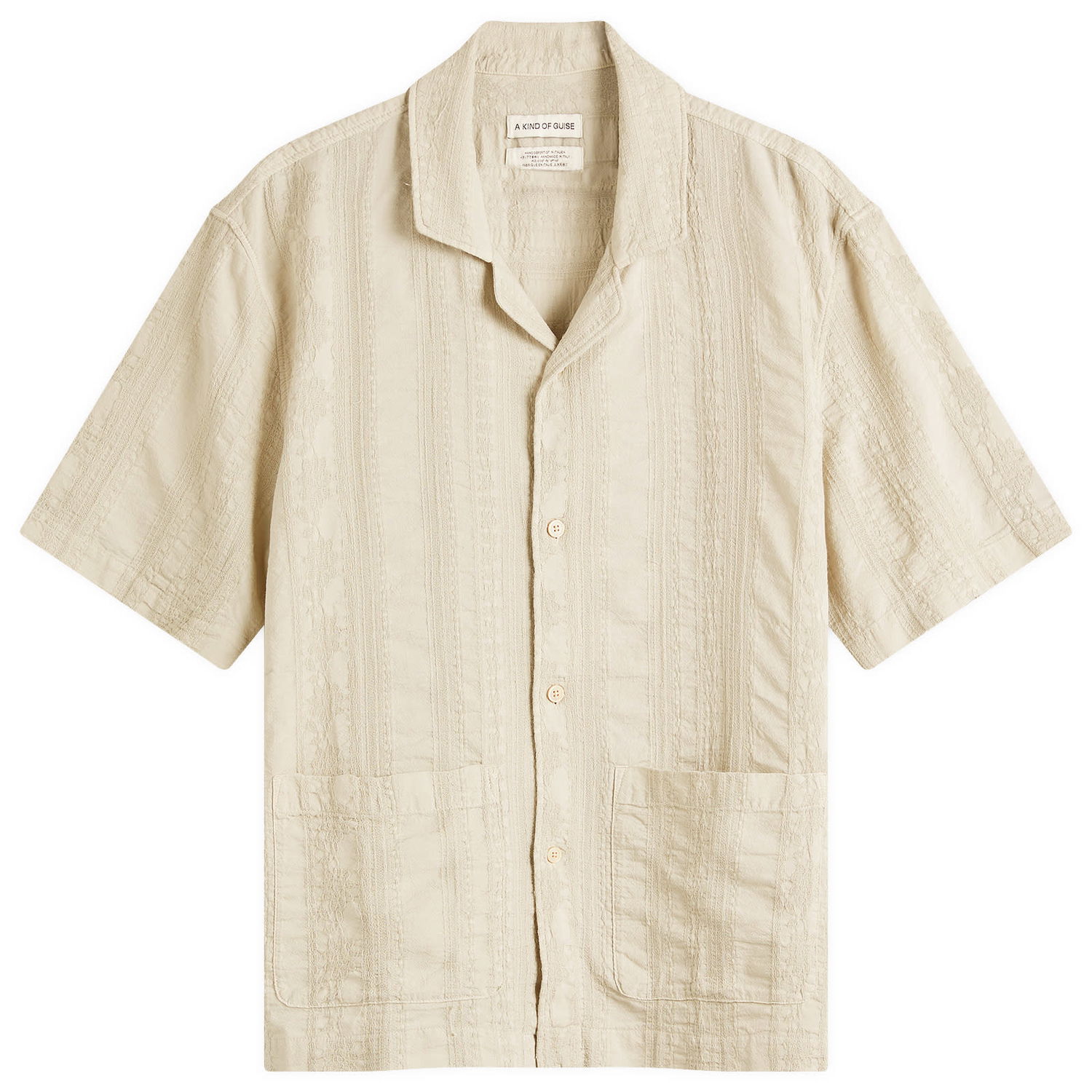 Košeľa A Kind of Guise A Kind of Guise Salvi Textured Shirt, Size Large Béžová | 147-11702-817, 0