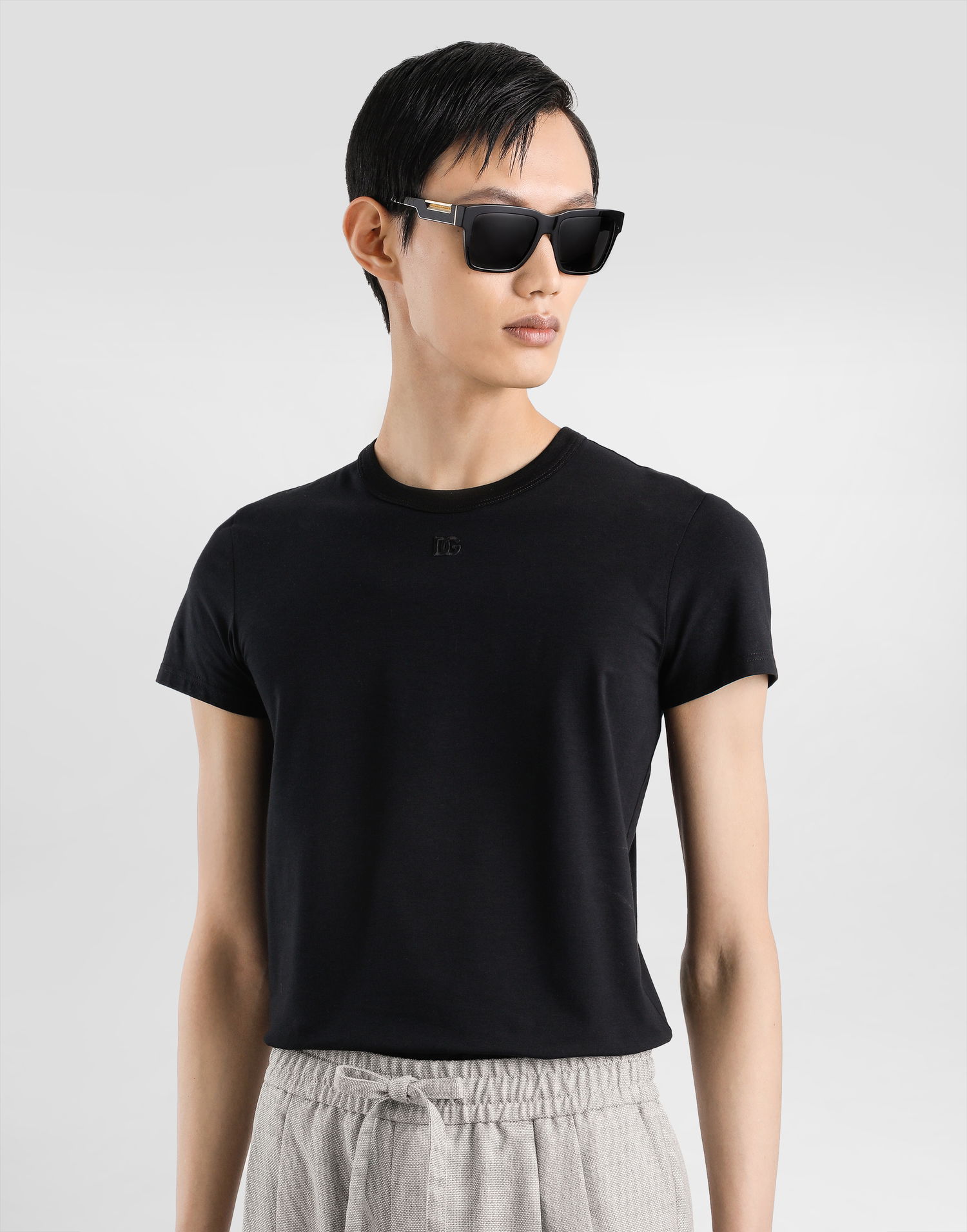 Tričko Dolce & Gabbana Dolce & Gabbana Cotton T-Shirt Čierna | G8SX0ZG7PIYN0000, 1