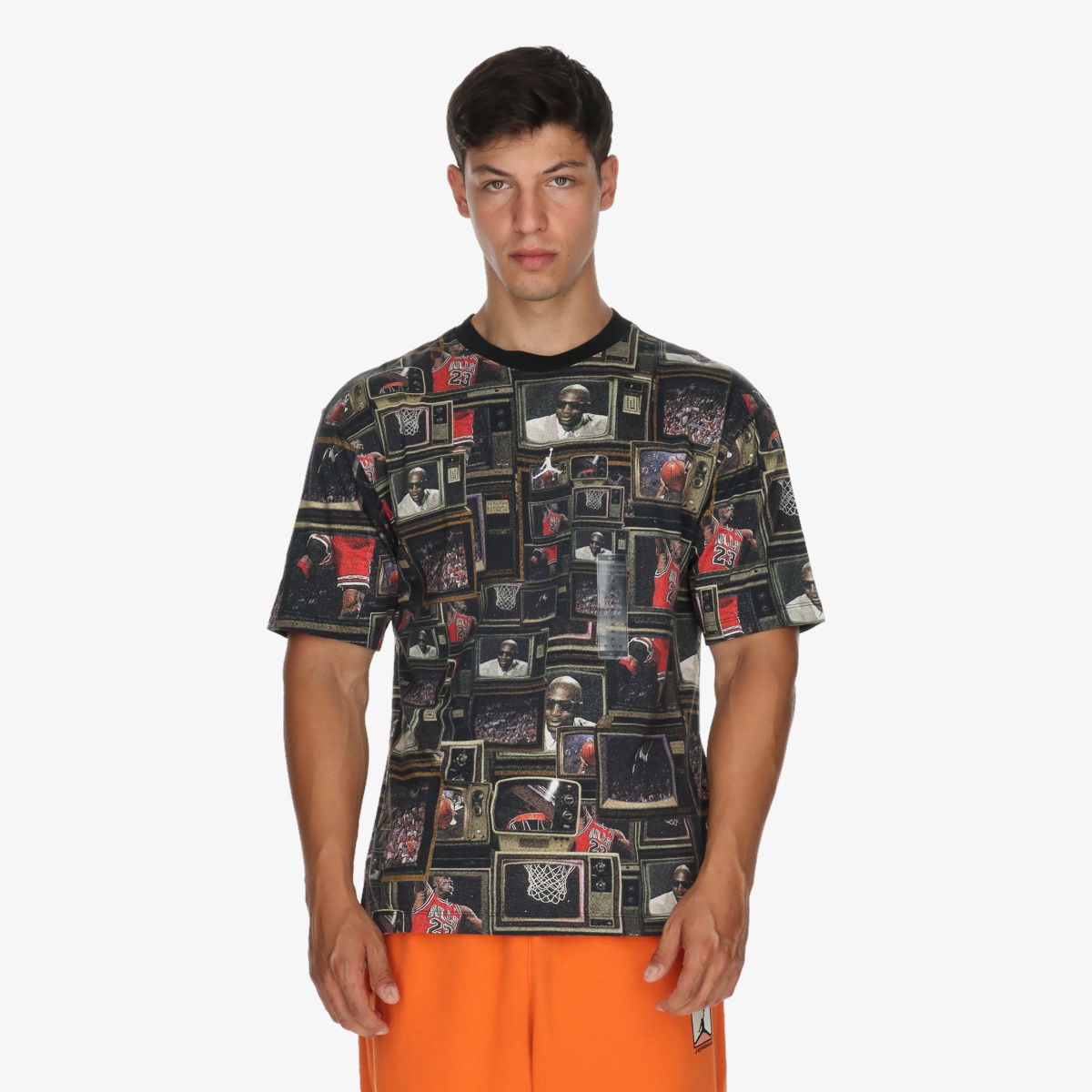 Tričko Nike Michael Jordan TV Allover Print T-Shirt Čierna | HQ8946-010, 0