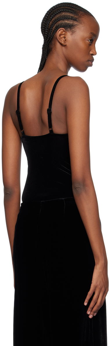 Tielko Anine Bing Alissa Velvet Bodysuit Čierna | A-08-7405-009, 2