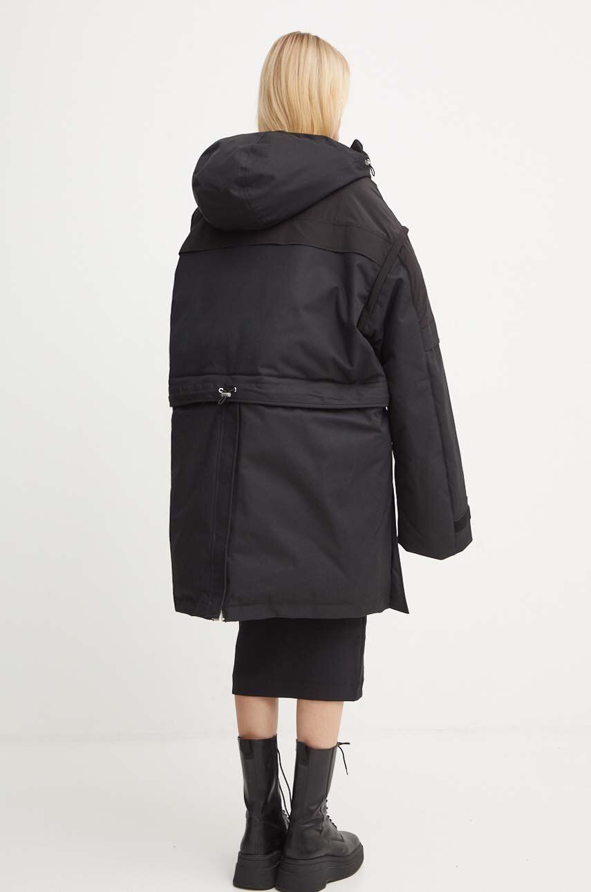 Layered Hooded Puffer Parka