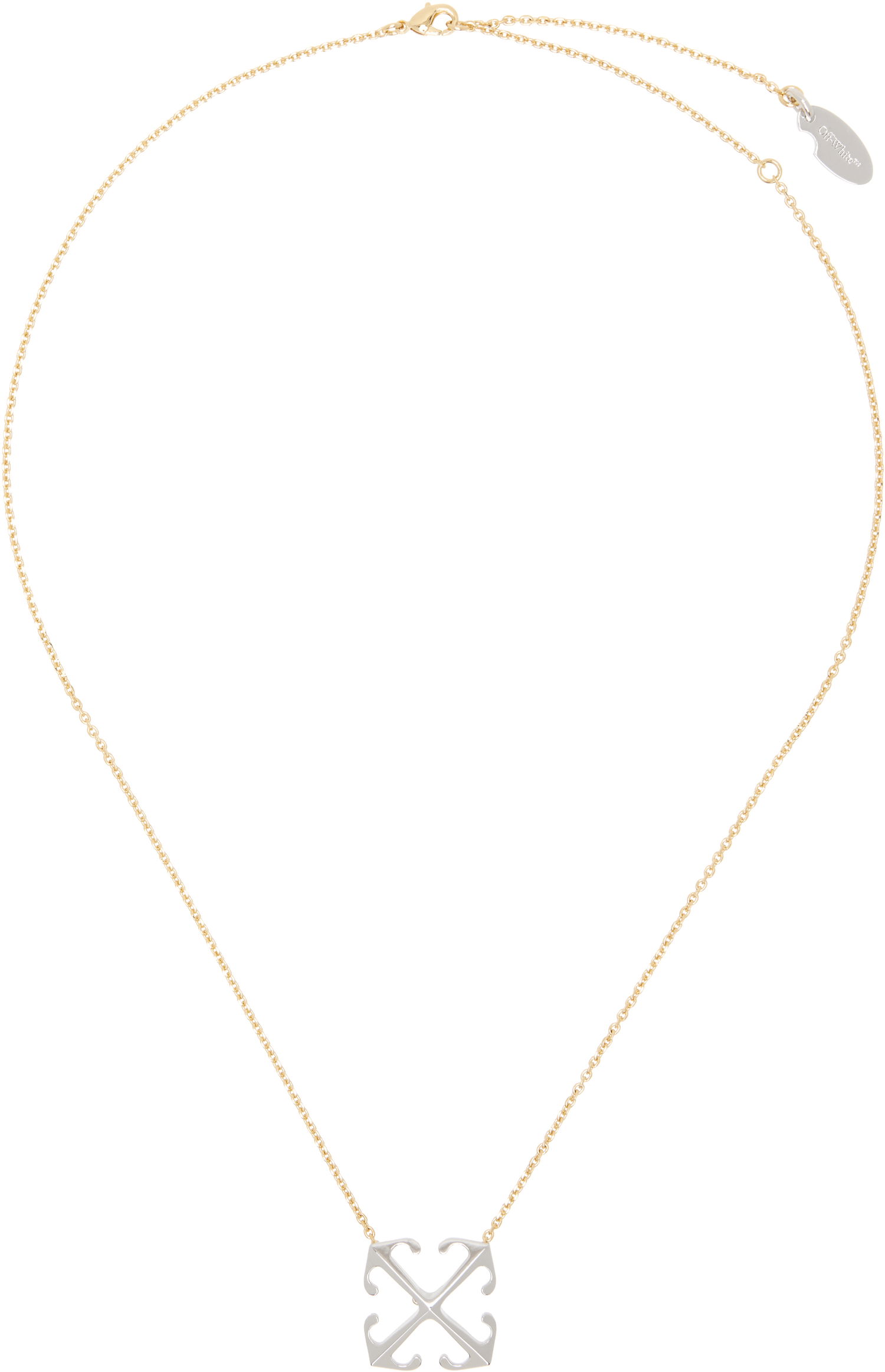 Náhrdelník Off-White Off-White Arrow Pendant Necklace Metalická | OWOB13OS25MET0017672, 0