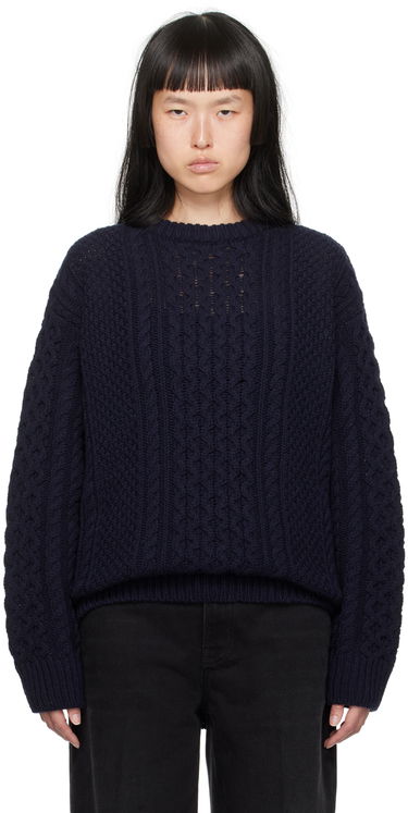 Sveter TOTEME TOTEME Chunky Knit Sweater Modrá | 234-WRTWTP156-YA0012, 0