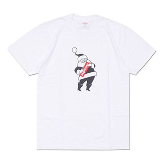 Tričko Supreme Santa Claus Graphic Print Short Sleeve T-Shirt Biela | SUP-FW16-634
