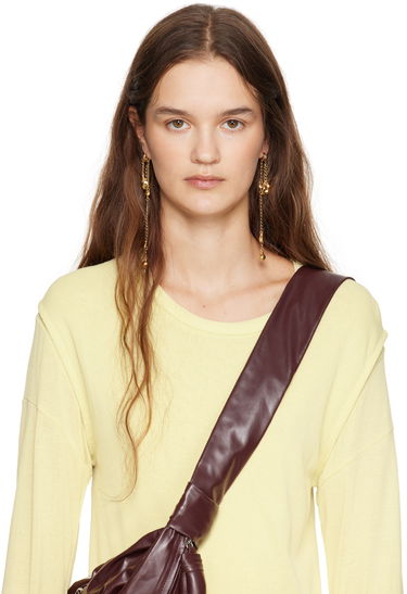 Náušnice LEMAIRE Lemaire Estampe Chain Drop Earrings Metalická | JW0016 LO036, 2