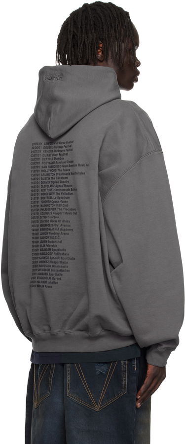 Mikina VETEMENTS Vetements Cradle of Filth Dripped Logo Oversized Hoodie Šedá | UCF76HD400M, 2