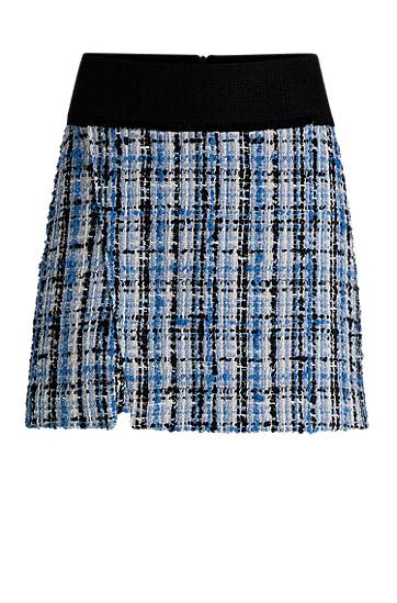 Sukňa BOSS Tweed Mini Skirt Modrá | 50531905, 0