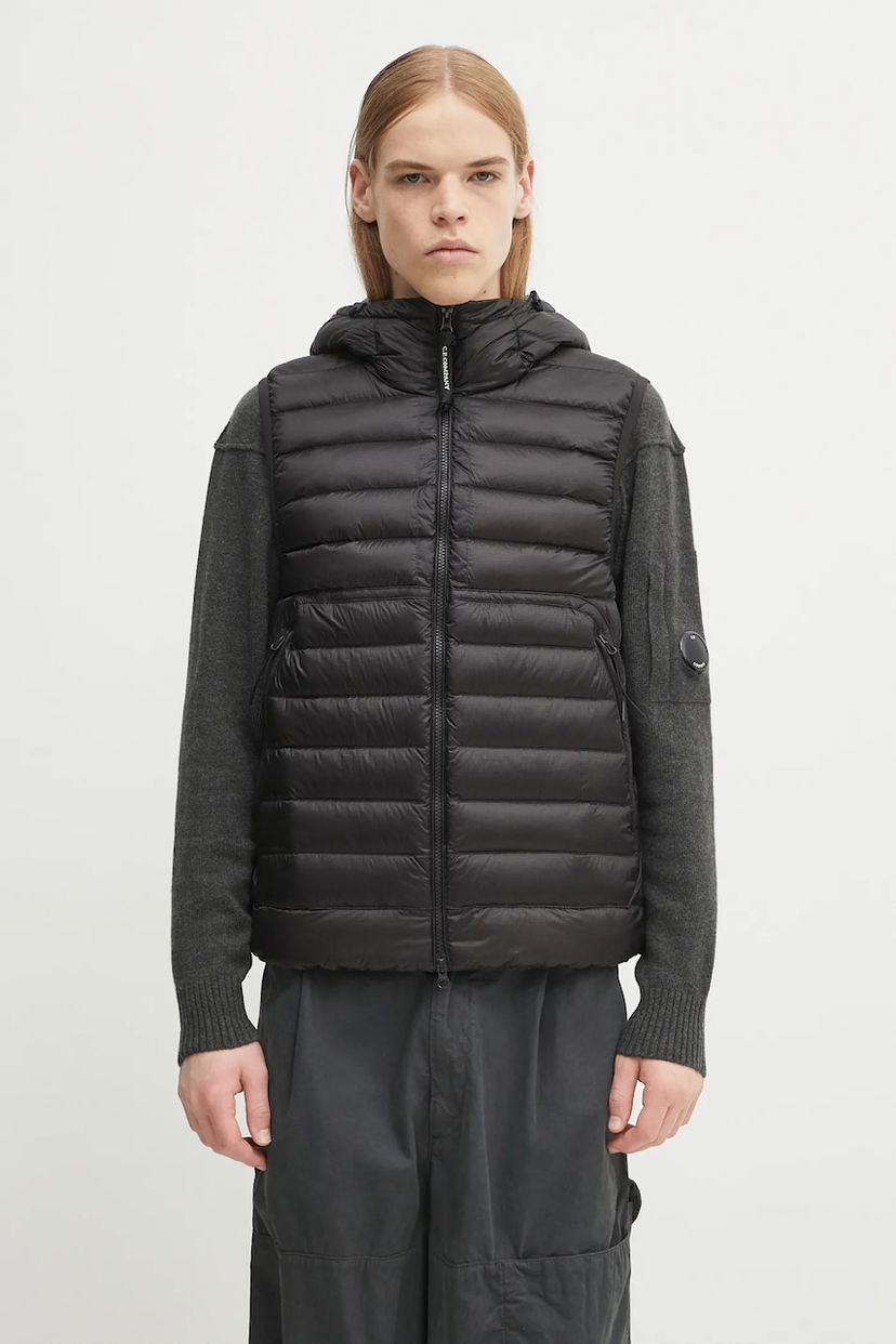 Vesta C.P. Company C.P. Company Hooded Down Vest Čierna | 19CMVE032A110416A