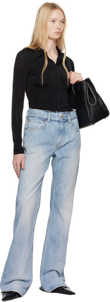 Košeľa Balenciaga Balenciaga Garde-Robe Stretch Long Sleeve Shirt Čierna | 814158 TQV46, 4