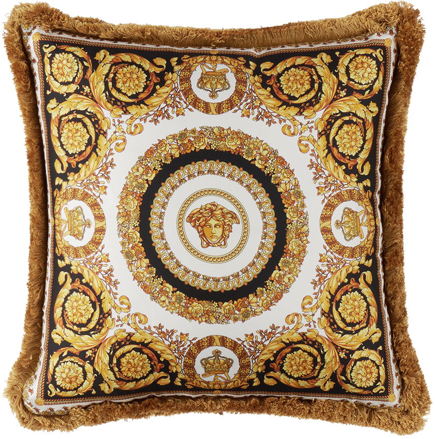 Home decor Versace Gold & Black Crete De Fleur Cushion Žltá | ZCU454501_ZSEP0184, 0