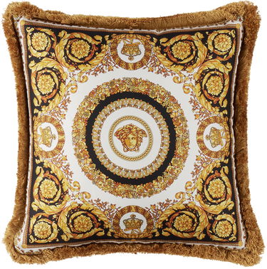 Home decor Versace Gold & Black Crete De Fleur Cushion Žltá | ZCU454501_ZSEP0184, 0