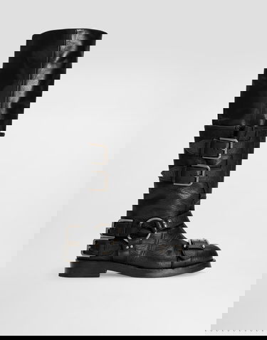 Doplnky Dolce & Gabbana Dolce & Gabbana Horse Leather Buckle Knee-High Boots Čierna | CU1243AW6028B956, 0