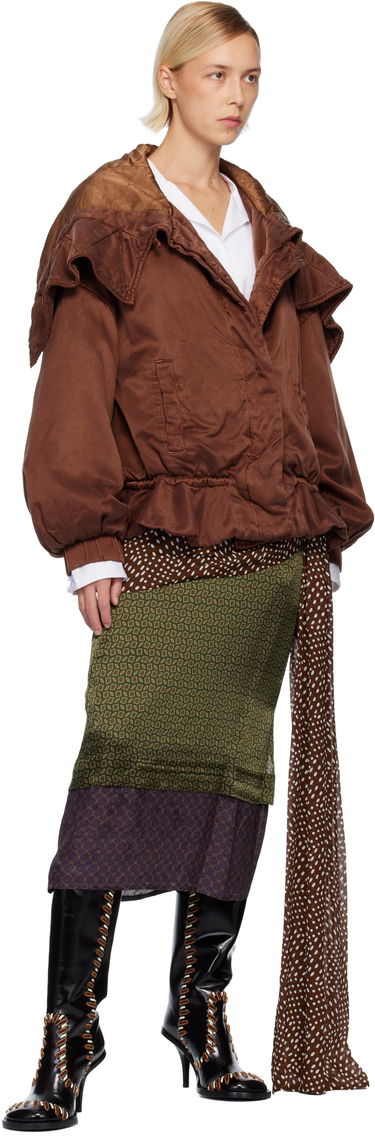 Sukňa Dries Van Noten Dries Van Noten Draped Silk Satin Midi Skirt Rôznofarebný | 252-010856-2110, 3