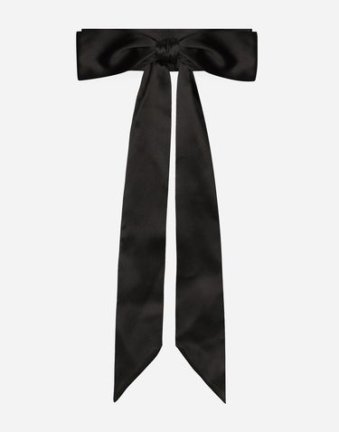 Opasok Dolce & Gabbana Dolce & Gabbana Silk Satin Tie Belt Čierna | FB403AFU1NUN0000, 0