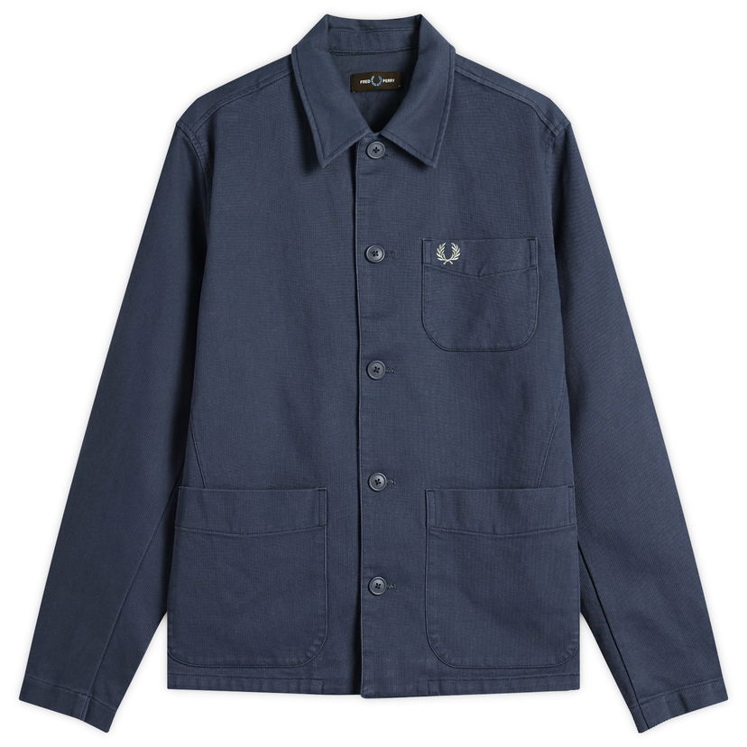 Košeľa Fred Perry Bedford Corduroy Overshirt, Size Large Modrá | M1701-738