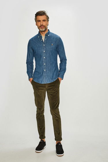 Košeľa Polo by Ralph Lauren Denim Shirt Modrá | 710548539001, 1