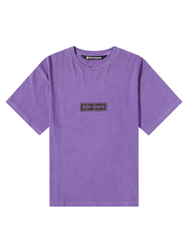 Tričko Palm Angels Garmet Dyed Box Logo Tee Fialová | PMAA065F22JER0013701