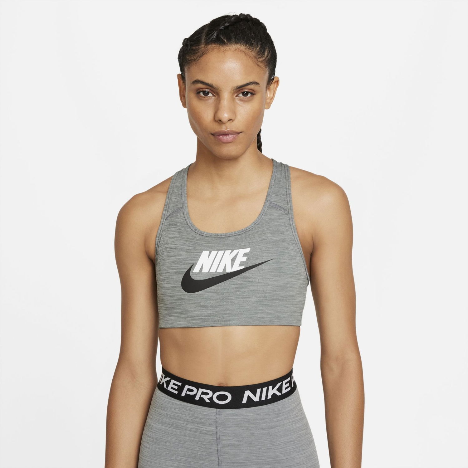 Podprsenka Nike Swoosh Medium Support Non-Padded Sports Bra Šedá | DM0579-084, 0