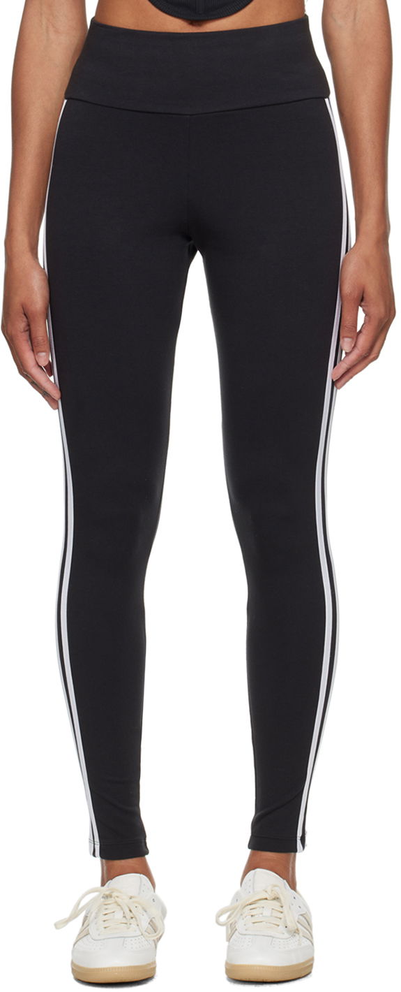 Legíny adidas Originals Black 3-Stripes Leggings Čierna | IP2968, 0