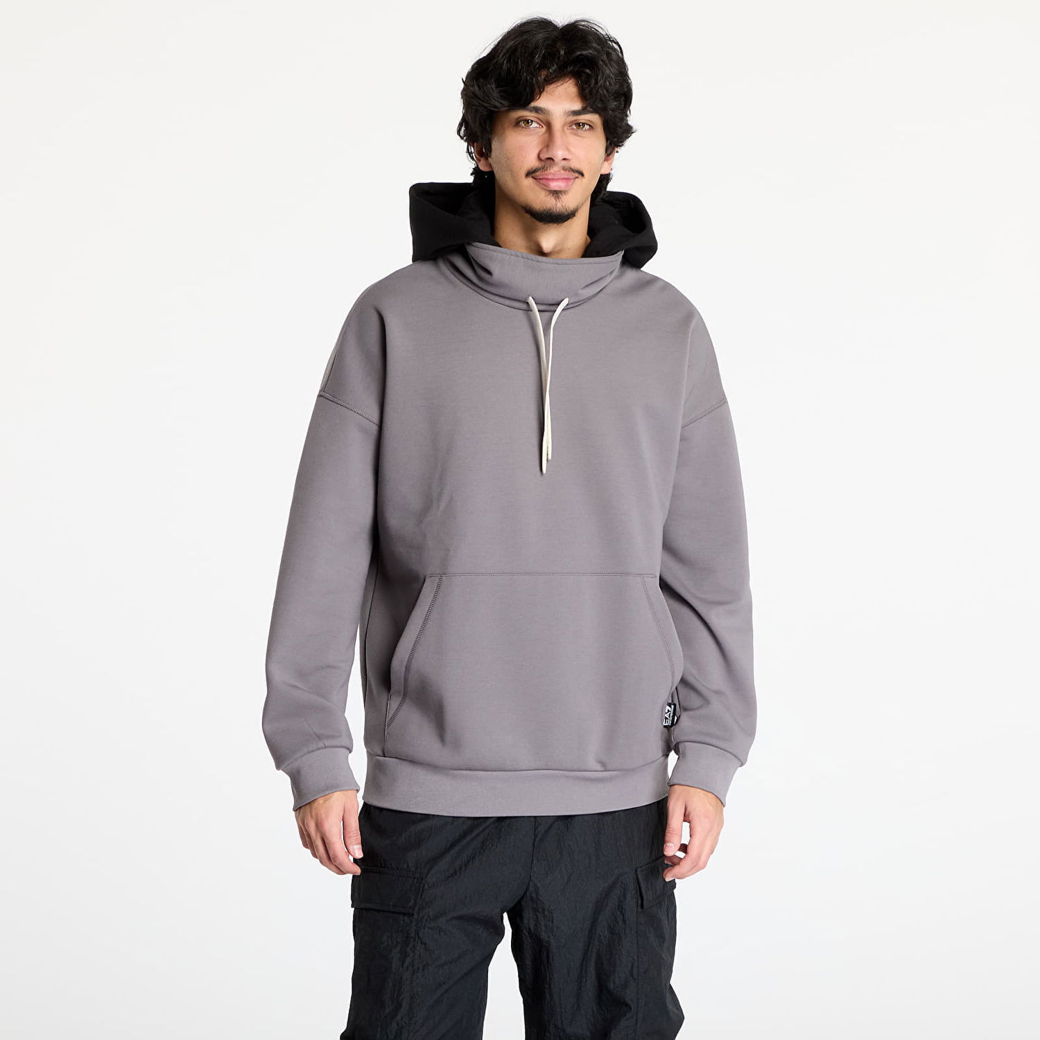 Mikina Emporio Armani Volcanic Glass Hoodie Šedá | 7M000020AF10443U8094, 0